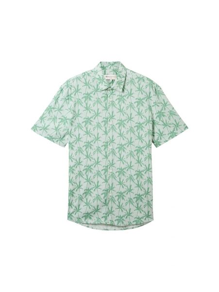 Tom Tailor Denim Relaxed printed shirt - green (35588)