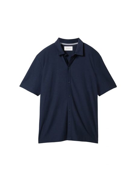 Tom Tailor T-shirt à boutons - bleu (10668)