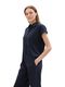 Tom Tailor shortsleeve blouse with linen - blue (10668)