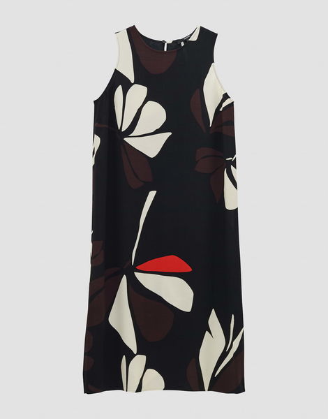 someday Dress - Qariel floral - black/beige (900)