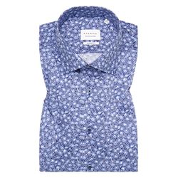Eterna Modern fit: short-sleeved shirt - blue (19)
