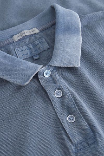 Colours & Sons Polo-Garment Dyed - blau (650)