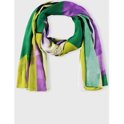 Samoon Scarf with colorful print - pink (03472)