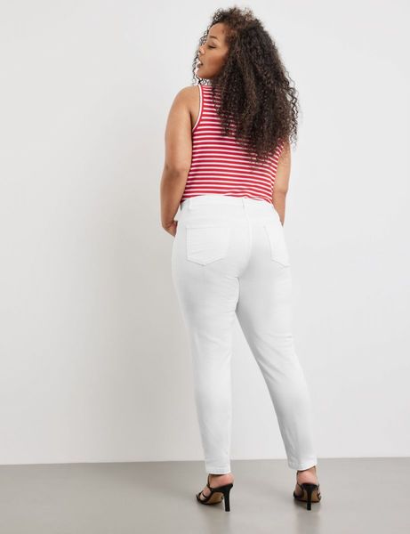 Samoon Elastic 7/8 jeans Betty - beige/white (09600)