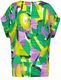 Samoon Blouse shirt with colorful print - purple/green/yellow (05602)
