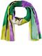 Samoon Scarf with colorful print - pink (03472)