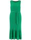 Samoon Dress in pleated look - green (05090)