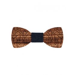 Mr. Célestin Wooden bow tie - Oxford - brown (ZEBRA)