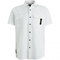 PME Legend Hemd aus Baumwolle/Leinen - weiß (White)