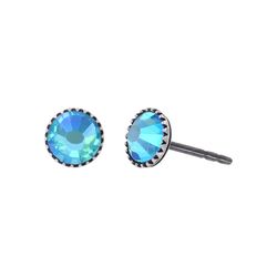 Konplott Earrings - Black Jack - blue (0040)