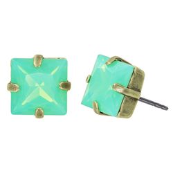 Konplott Stud earrings - Petit Four Carre - green (0040)