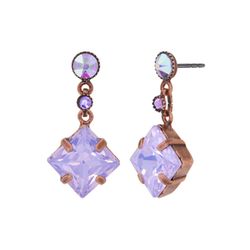 Konplott Earrings - Petit Four Carre - purple (0040)