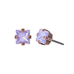 Konplott Stud earrings - Petit Four Carre S - purple (0040)