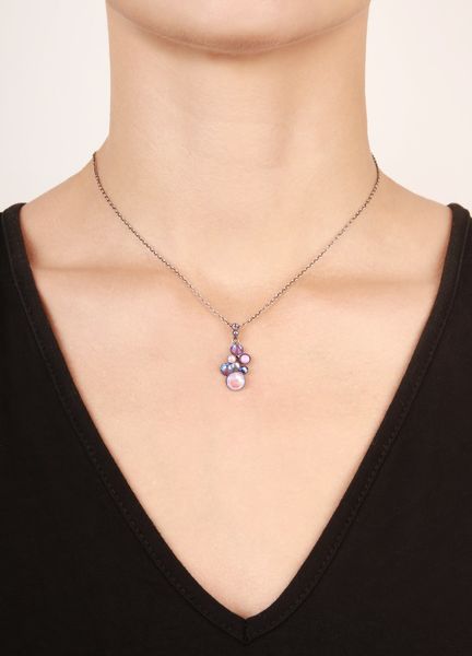 Konplott Necklace - Water Cascade - pink/purple (0040)