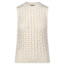 Zero Sweater vest with hole pattern - beige (1056)