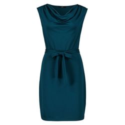 Zero Jersey dress with tie belt - blue (5052)