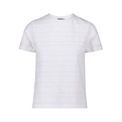 Zero Shirt with ajour knit pattern - white (1003)