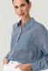 Zero Blouse with breast pockets - gray/blue (8891)