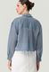 Zero Bluse mit Brusttaschen - grau/blau (8891)