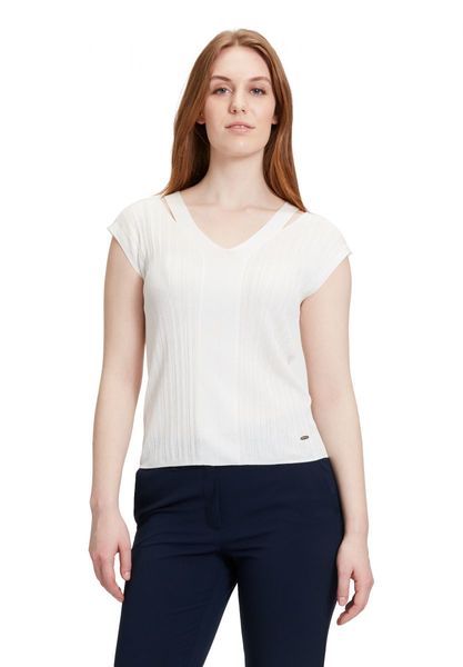 Betty & Co Pull-over en fine maille - blanc (1014)
