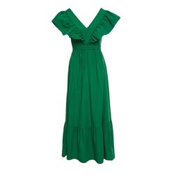 BSB V-neck dress - green (GREEN)