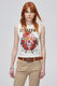 BSB Sleeveless T-shirt with print - white (OFF WHITE )