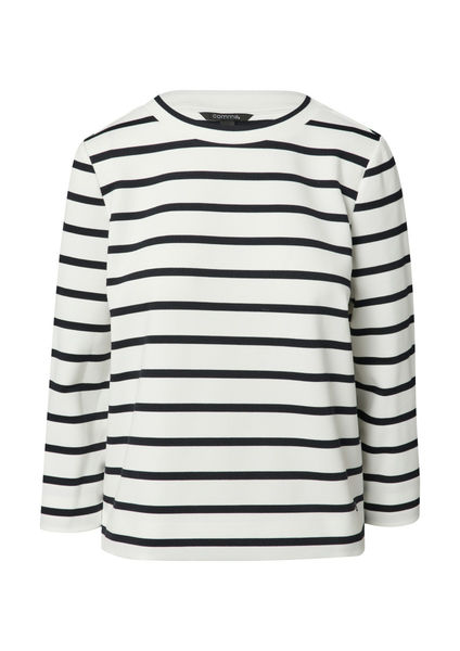 comma Striped sweatshirt white (01G1) 34