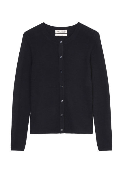 Marc O'Polo Cardigan slim aus feiner Merinowolle schwarz (888) S
