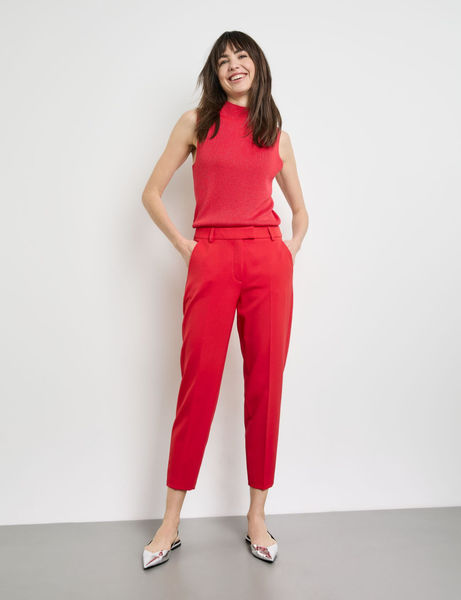 Taifun Elegante Hose Slim Fit - rot (06520)