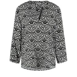 Gerry Weber Collection Flowing tunic blouse with 3/4 sleeves - black (01008)