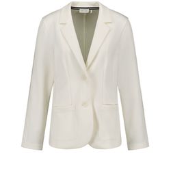 Gerry Weber Collection Blazer aus Jersey mit Rib-Details - beige/weiß (99700)