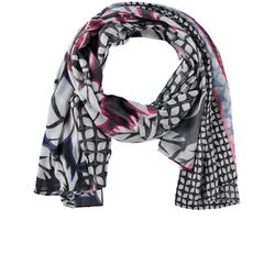 Gerry Weber Collection Softer Schal mit Muster-Patch - blau/pink/weiß (09101)