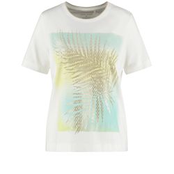 Gerry Weber Collection T-Shirt mit schimmerndem Frontprint - beige/weiß (09047)