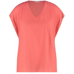 Gerry Weber Collection Short-sleeved shirt with crinkle effect - violet/pink (30371)