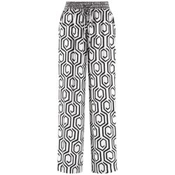 Gerry Weber Collection Gemusterte Schlupfhose mit Dehnbund - weiß (09069)