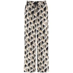 Gerry Weber Edition Hose mit Allover-Print MIR:JA - beige/weiß (09136)