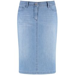 Gerry Weber Edition Jupe en denim avec fente - bleu (842003)