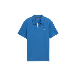 Tom Tailor Basic Polo mit Logo - blau (11356)