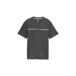 Tom Tailor T-Shirt mit Print - grau (10307)