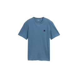 Tom Tailor T-shirt with logo badge - blue (36985)