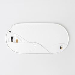 Räder Serving plate in winter look (40x19cm) - white (0)