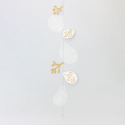 Räder Decorative paper chain (87cm) - white/gold (0)