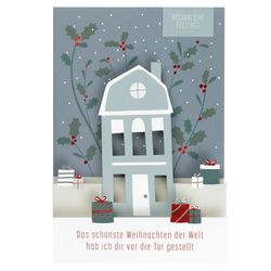 Räder Christmas card with envelope - blue (0)