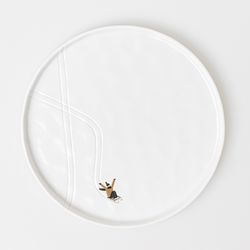 Räder Plate with winter motif (Ø22x1.2cm) - white (0)