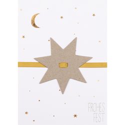 Räder Christmas card with pendant - white (0)
