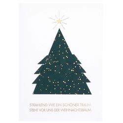 Räder Christmas card - green/white (0)