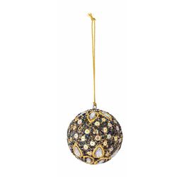 Bloomingville Christmas tree bauble - green/gold (2)
