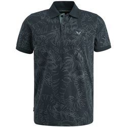PME Legend Polo shirt with all-over print - blue (Blue)
