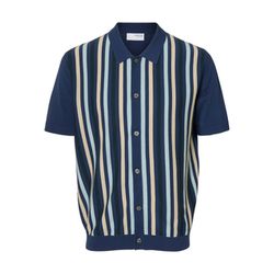 Selected Homme Polocardigan - Mattis - blau (300076005)