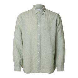 Selected Homme Linen shirt - Slhregkylian - green (292835002)